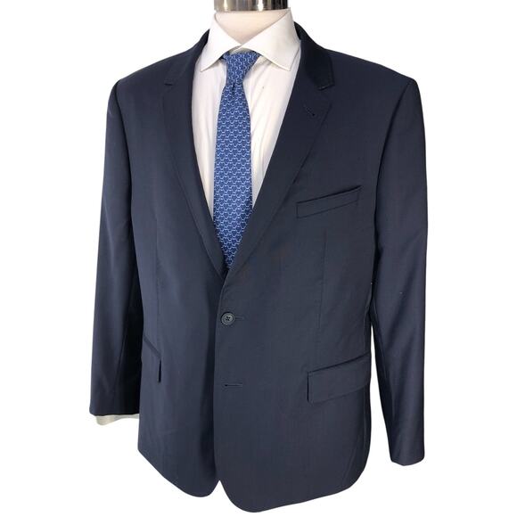 Ted Baker London Mens Size 44R Sport Coat Blazer Jacket POP Blue 2 Button